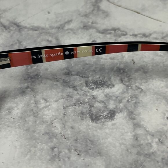 Kate Spade Lucyann 0X78 Eyeglasses Black Pink Rectangular Frames Only 49-16-135 - Picture 8 of 10